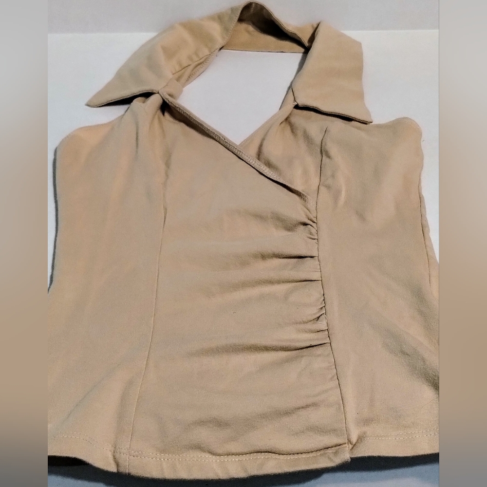 Elegant Tan Women's Top